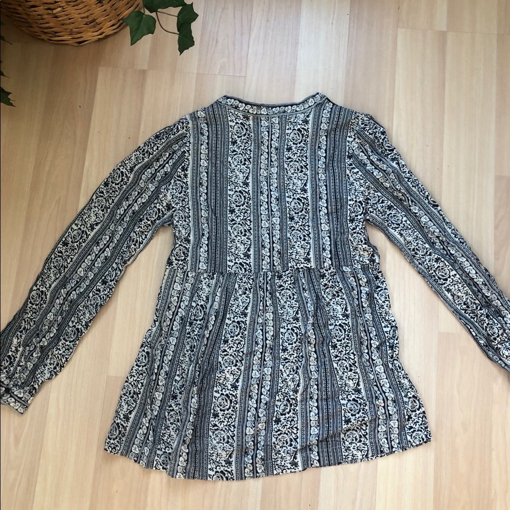 🌻 3/25 Item Lucky Brand Long-sleeve Boho Tunic - Picture 7 of 7
